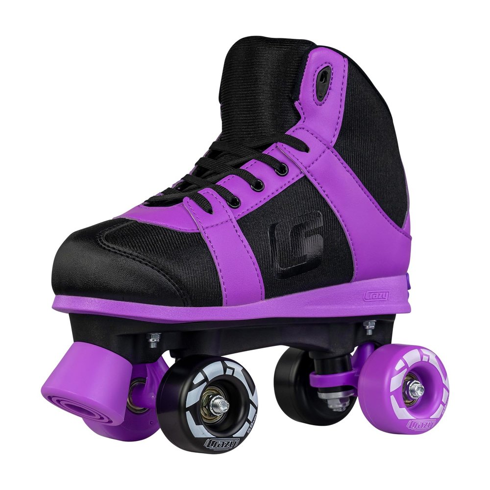 Crazy Skates SK8 Roller Skates for Girls and Boys - Both Adjustable and Fixed Sizes - Purple (Size: Medium | 3-6)