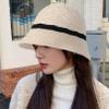 WITHMOONS Crochet Bucket Hat Knit Fishing Hat Floppy Sun Hat Outdoor Packable Travel Beach Hat YZB0210 (Ivory) view 2