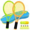 Kids Tennis Racket for Baby,Child and Kids Age 3~15,Toddler Tennis Racket Set Including 4 Shuttlecocks,2 Tennis Balls,2 Foam Balls and 1 Carrying Bag (Orange&Green) view 1
