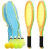 Kids Tennis Racket for Baby,Child and Kids Age 3~15,Toddler Tennis Racket Set Including 4 Shuttlecocks,2 Tennis Balls,2 Foam Balls and 1 Carrying Bag (Orange&Green) view 3
