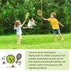 Kids Tennis Racket for Baby,Child and Kids Age 3~15,Toddler Tennis Racket Set Including 4 Shuttlecocks,2 Tennis Balls,2 Foam Balls and 1 Carrying Bag (Orange&Green) view 4