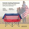 ARROWHEAD OUTDOOR Portable Folding Double Duo Camping Chair Loveseat w/ 2 Cup & Wine Glass Holder, Carrying Bag, Supports up to 500lbs view 4