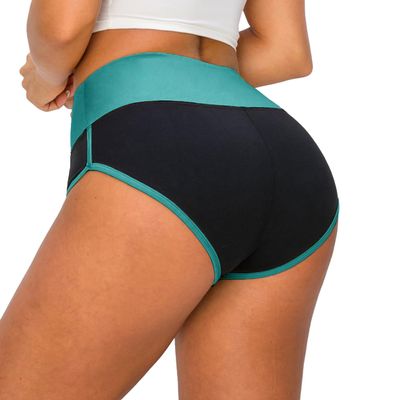 ALWAYS Booty Shorts for Women High Waisted Soft Yoga Gym Shorts Black Teal L