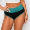 ALWAYS Booty Shorts for Women High Waisted Soft Yoga Gym Shorts Black Teal L view 2