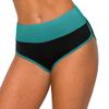 ALWAYS Booty Shorts for Women High Waisted Soft Yoga Gym Shorts Black Teal L view 4