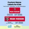 Label Daddy Hockey Labels - Customize Waterproof Name Labels for School Supplies, Clothing, Bottles, Day Camp, Sports & Organization - Peel and Stick Durable Labels - 155 Pack | Florida Panthers view 3