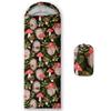 AILONEN Camping Sleeping Bags for Adults Kids - Mushroom & Cute Hedgehog Print Slumber Bag 3 Season Warm & Cold Weather Camping Travel Girls Women Outdoor Travelling - Lightweight & Waterproof view 1