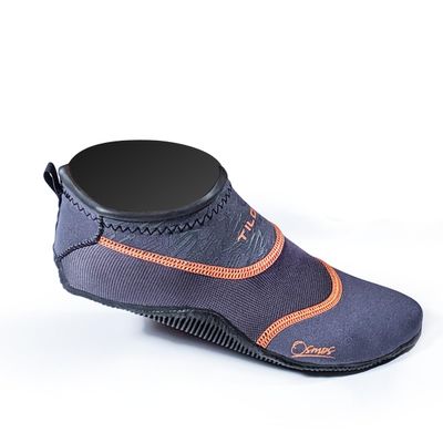Tilos Osmos Minimalist Grip Socks - Barefoot Feel, UV Protection, Non-Slip Sole for Surfing, Paddle Boarding, Beach Sports (Black, XL - Size 12-13)
