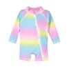 Flap Happy Unisex Baby UPF 50+ Shortie Surf Swimsuit, Rainbow Ombre view 1
