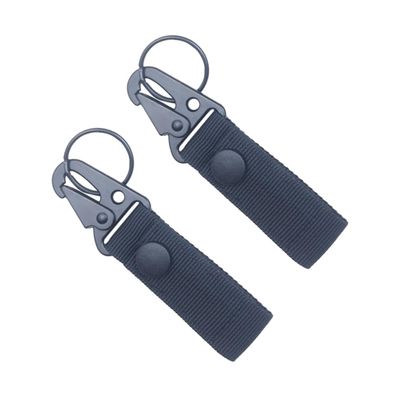 BESPORTBLE 2pcs Tactical Nylon Buckle Keychain Clip Wristlet Keychain Multi-functional Mountaineering Carabiner Camping Accessories