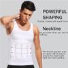 COALHO Version Ionic Shaping Vest, Mens Compression Shirt Slimming Body Shaper Vest Workout Tank Tops (black+black,XXL) view 4