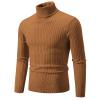 Buddhi Mens Mock Turtleneck Sweater Casual Cable Knit Twisted Pullover Sweaters Slim Fit Pullover Sweater Casual Basic Knitted Thermal Sweaters Long Sleeve Basic Turtle Neck Fall Winter Warm Sweater view 1
