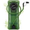 FRTKK 2L/3L Hydration Bladder, Leak Proof Water Bladder for Hiking Backpack, BPA Free Wide Opening Ergonomic Shape Water Reservoir for Running Hiking Cycling Camping (Military Green - 3L) view 1