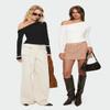 Darong Women's Casual Boat Neck Off Shoulder Long Sleeve Slim Fit Crop Top Going Out Shirts Y2K Tight T Shirts 9026 White Large view 4