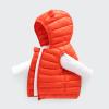 Boys Girls Puffer Down Vest Winter Lightweight Sleeveless Hooded Zip Jacket Winter Coat (Orange, 6-12 Months) view 2