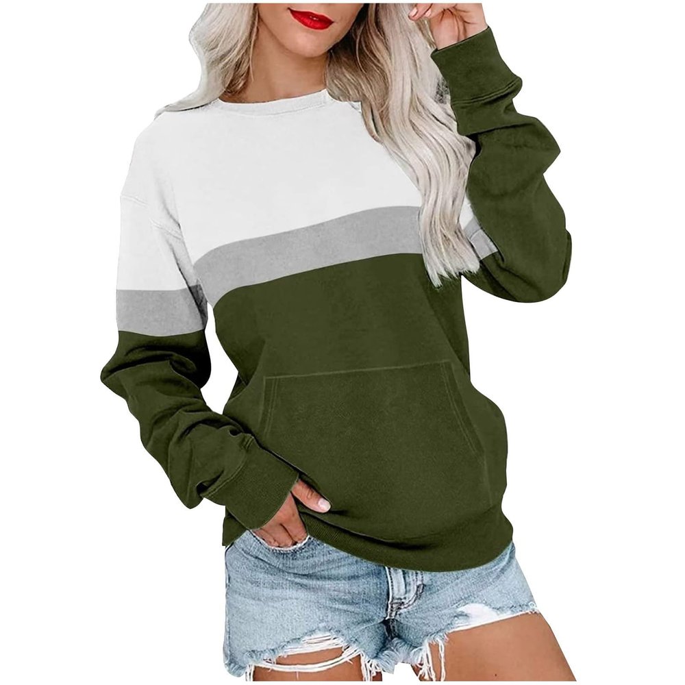 Oversized Sweatshirt For Women Crew Neck Pullover Teen Girls Casual Fall Fashion Y2k Clothes Tunic Long Sleeve Shirts