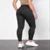 ODODOS Tummy Control Full Length Compression Leggings with Inner Pocket for Women, 28" High Waist Workout Running Yoga Pants, Onyx Black, Medium view 3