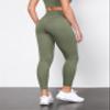 ODODOS Tummy Control 7/8 Compression Leggings with Inner Pocket for Women, 25" High Waist Workout Running Yoga Pants, Dark Olive, X-Small view 3