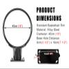 Black Standard Basketball Hoop Outdoor - Reliable Double Spring Breakaway Rim for Replacement - Durable Basketball Goal and Net Included view 2