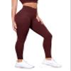 ODODOS Tummy Control Full Length Compression Leggings with Inner Pocket for Women, 28" High Waist Workout Running Yoga Pants, Burgundy, X-Small view 1