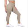 ODODOS Tummy Control Full Length Compression Leggings with Inner Pocket for Women, 28" High Waist Workout Running Yoga Pants, Shaker Beige, Small view 1