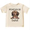 CAOMP Personalized Protected By Dog Lover Pet Youth Toddler Shirt Dog Name Breed T-Shirt Athletic Heather Medium .#01972 view 1