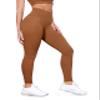 ODODOS Tummy Control Full Length Compression Leggings with Inner Pocket for Women, 28" High Waist Workout Running Yoga Pants, Caramel, X-Small view 1