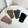 Women's Autumn Winter Gloves Warm Lined Touch Screen Driving Gloves Hand-stitched Pearls Suede Wrist Mitten Female (Color : Khaki) view 4
