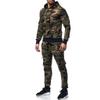 SUWBMHWE Sweatsuits for Men Slim Fit Suits for Men, Mens Fall Winter Casual Two Piece Zip Collar Shirt Drawstring Long Sleeve Pocket Pant Set 80s Outfit for Men Costume view 2