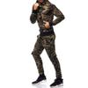 SUWBMHWE Sweatsuits for Men Slim Fit Suits for Men, Mens Fall Winter Casual Two Piece Zip Collar Shirt Drawstring Long Sleeve Pocket Pant Set 80s Outfit for Men Costume view 3