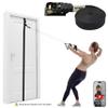 FITKIT Door and Wall Sliding Anchor Straps with Movable Multi Points for Resistance Bands, Workout Attachment for Home Gym, Fits 6-8 ft Doors view 2