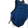 WILD RACE Equestrian Vest Professional Safety EVA Padded Horse Riding Vest Unisex Black Zipper Protector Gear Waistcoat (X-Large, Blue) view 2