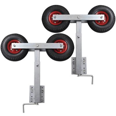 GOLINPEILO Set of 2 Boat Trailer Double Wheel Bow Support 23.2"-33.1" -319