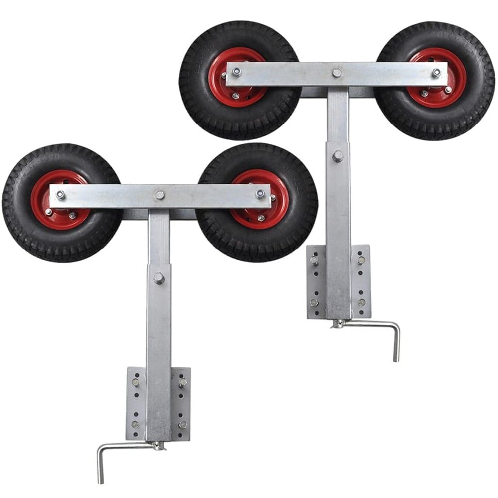 GOLINPEILO Set of 2 Boat Trailer Double Wheel Bow Support 23.2"-33.1" -319