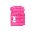 Baby Boys Girls Cute Cartoon Vest Winter Warm Lightweight Sleeveless Button Jacket Clothes for Kids (Pink, 8-10 Years) view 2