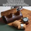 Bonaking Premium Leather Travel Case, Variable Size Pillow Design, Roll Organizer for Men and Women, Brown 2 Slot Portable Storage Box With Faux Suede Fabric Lining view 3