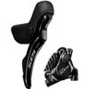 Shimano 105 105 ST-R7120-R Shift/Brake Lever with BR-R7170 Hydraulic Disc Brake Caliper - Right/Rear, 12-Speed, Flat view 1
