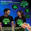 tismilek Glow in The Dark T-Shirt for Unisex, Neon Shirt for Women & Men, Blacklight Clothes for Glow Party, XL Size view 2