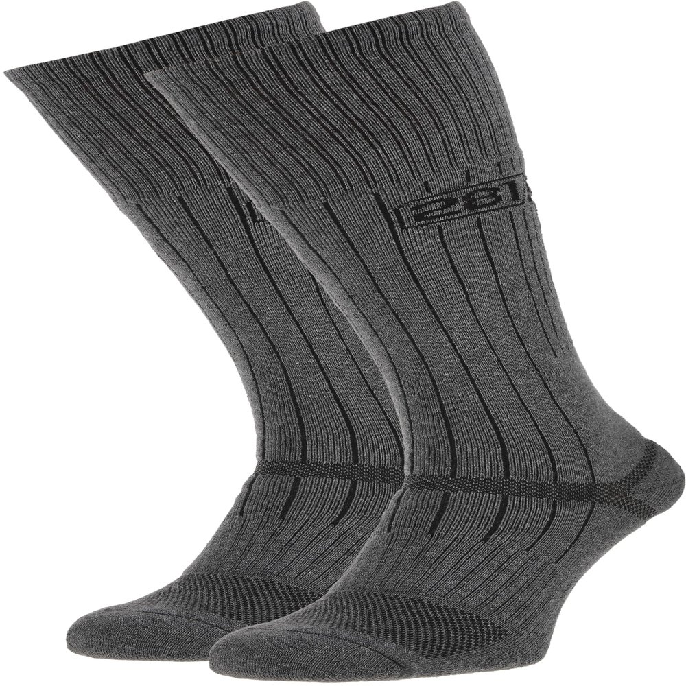 281Z Military Demi Season Breathable Mid Calf Boot Socks - Tactical Trekking Hiking - Outdoor Fishing Hunting (Stone Grey)(Medium 2 Pairs Pack)