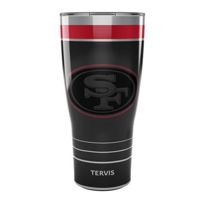 Tervis Traveler NFL San Francisco 49ers - Night Game Triple Insulated Tumbler Travel Cup Keeps Drinks Cold & Hot, 30oz, Stainless Steel
