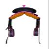Y&Z Enterprises Western Barrel Racing Horse Saddle Synthetic with Tack Set (Headstall Breastplate Rein) and Saddle Pad Available Seat Size 12" and 14" to 18" Inch (Black & Pink, 17" Inches) view 4
