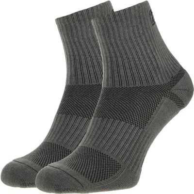 281Z Military Cotton Micro Crew Boot Socks - Cushioned Sole - Moisture Wicking - Odor Resistant - Trekking Hiking Outdoor (Foliage Green)(Medium 2 Pairs Pack)