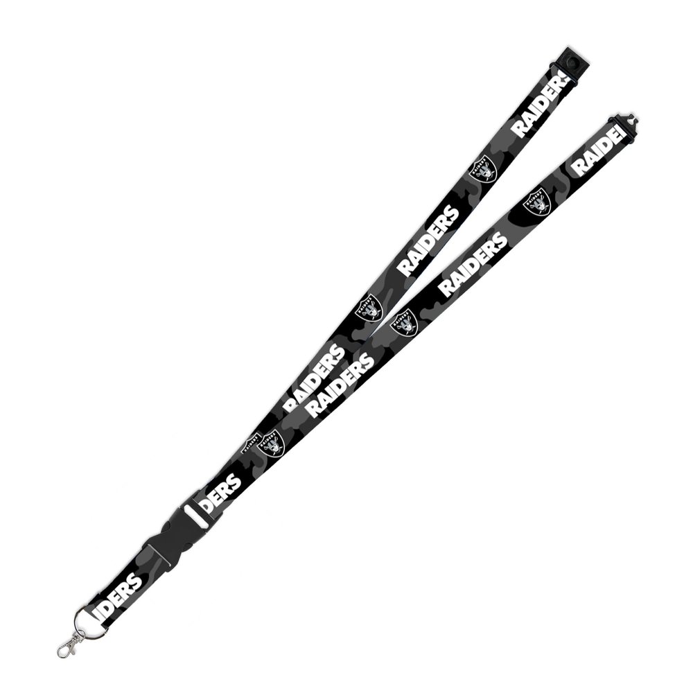 Rico Industries Las Vegas Raiders NFL Break Away Safety Lanyard with Detachable Lobster Claw End