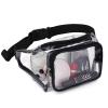 PVC transparent waist bag, outdoor fitness diagonal travel running storage bag  view 2