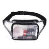 PVC transparent waist bag, outdoor fitness diagonal travel running storage bag  view 3