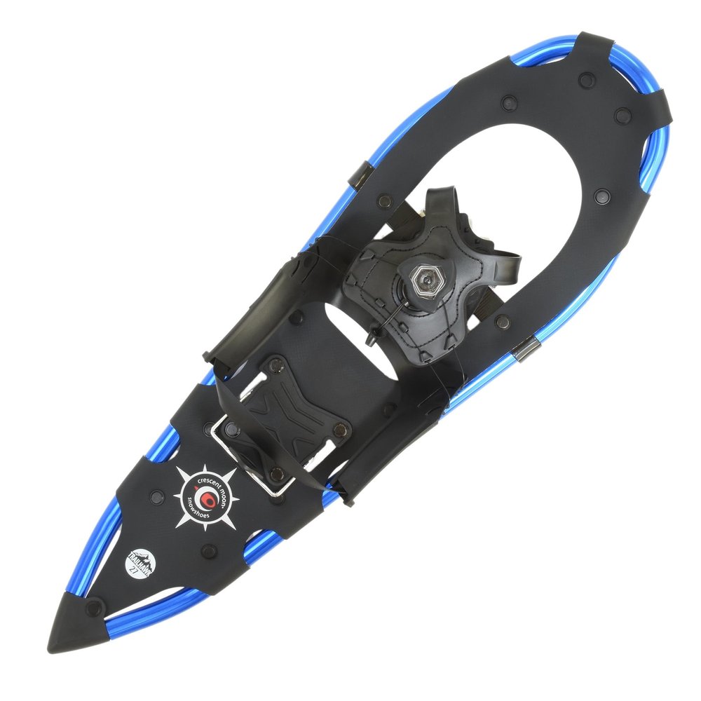 Crescent Moon Trailhawk 27 Ultralight Snowshoes for Men and Women with Advanced Spin Binding, Heel-Lift & Steel Crampons  Ideal Mens & Womens Snow Shoes for Snowshoeing
