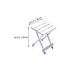 Holibanna 1pc Lightweight Aluminum Alloy Folding Chair Portable Camping Stool for Outdoor Activities Versatile Picnic Chair with Sturdy Construction for Home and Travel view 3
