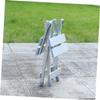 Holibanna 1pc Lightweight Aluminum Alloy Folding Chair Portable Camping Stool for Outdoor Activities Versatile Picnic Chair with Sturdy Construction for Home and Travel view 4
