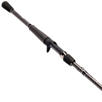 Lews Custom Lite Casting Fishing Rod, HM85 Graphite Rod, Stainless Steel Guides with Titanium Oxide Inserts, Split-Grip Handle, Black