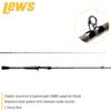 Lews Custom Lite Casting Fishing Rod, HM85 Graphite Rod, Stainless Steel Guides with Titanium Oxide Inserts, Split-Grip Handle, Black view 3